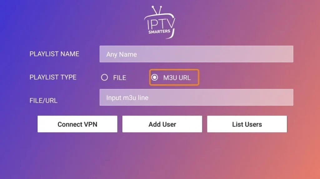 Input IPTV Subscription Information