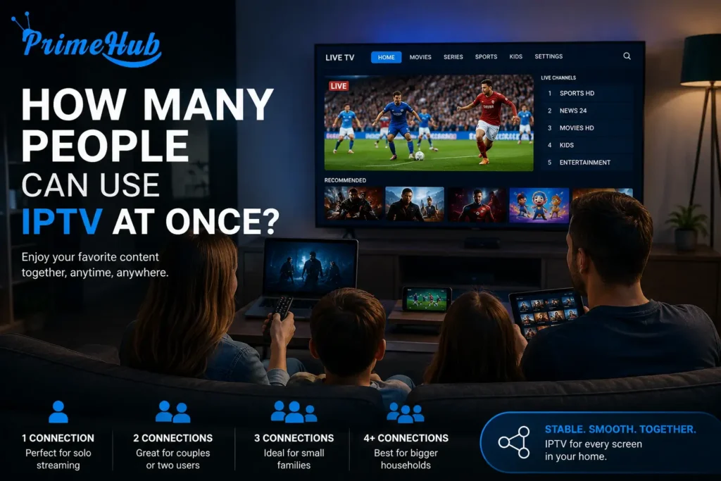 can use iptv at once