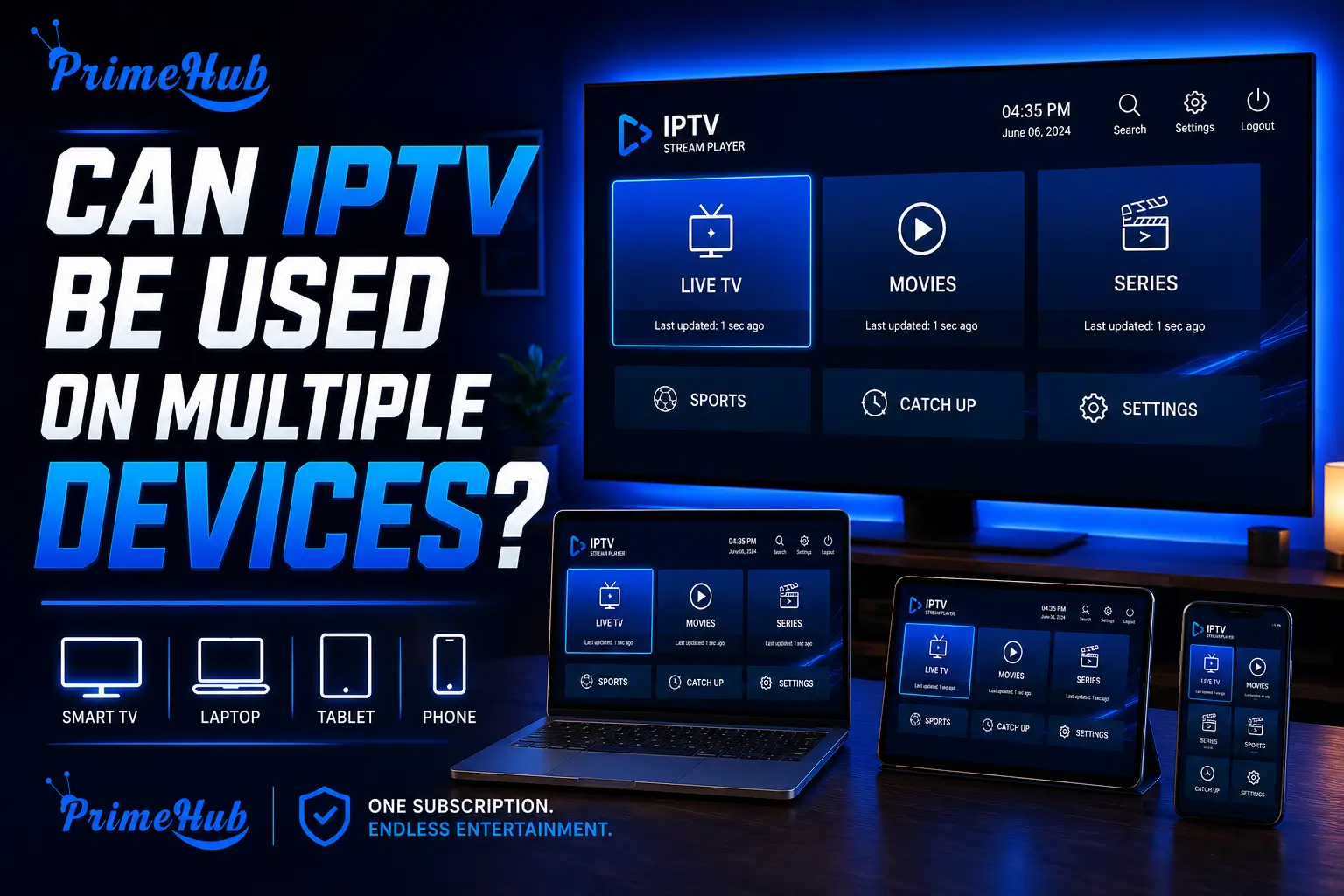 iptv used on multiple devices